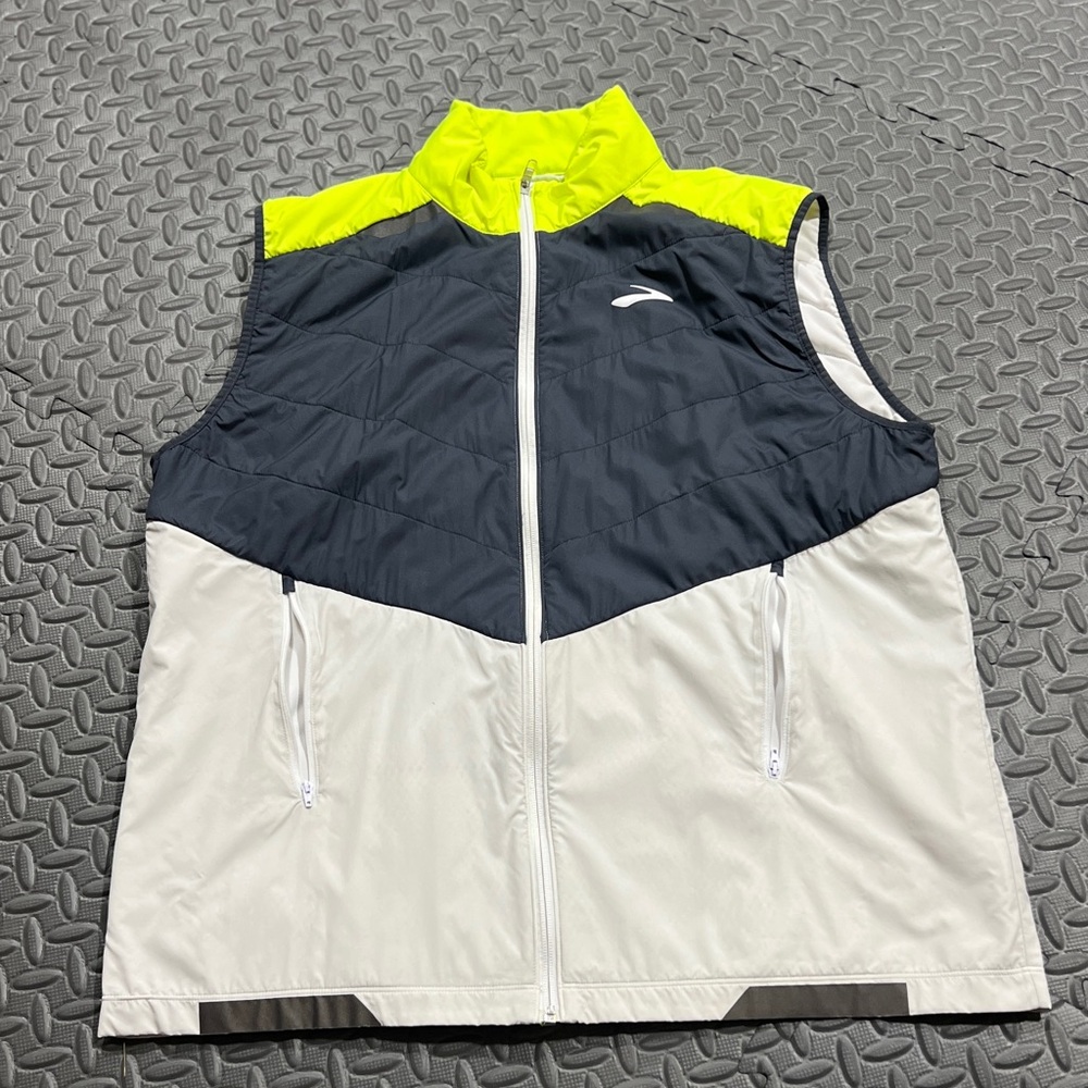 Brooks Performance Jacket - Neon Yellow, Black, and White